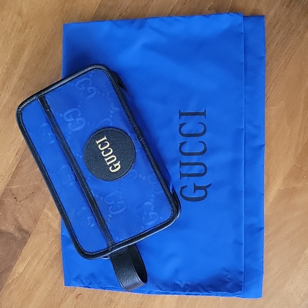 Gucci Blue Off The Grid Cosmetic/Toiletry Bag Accessory